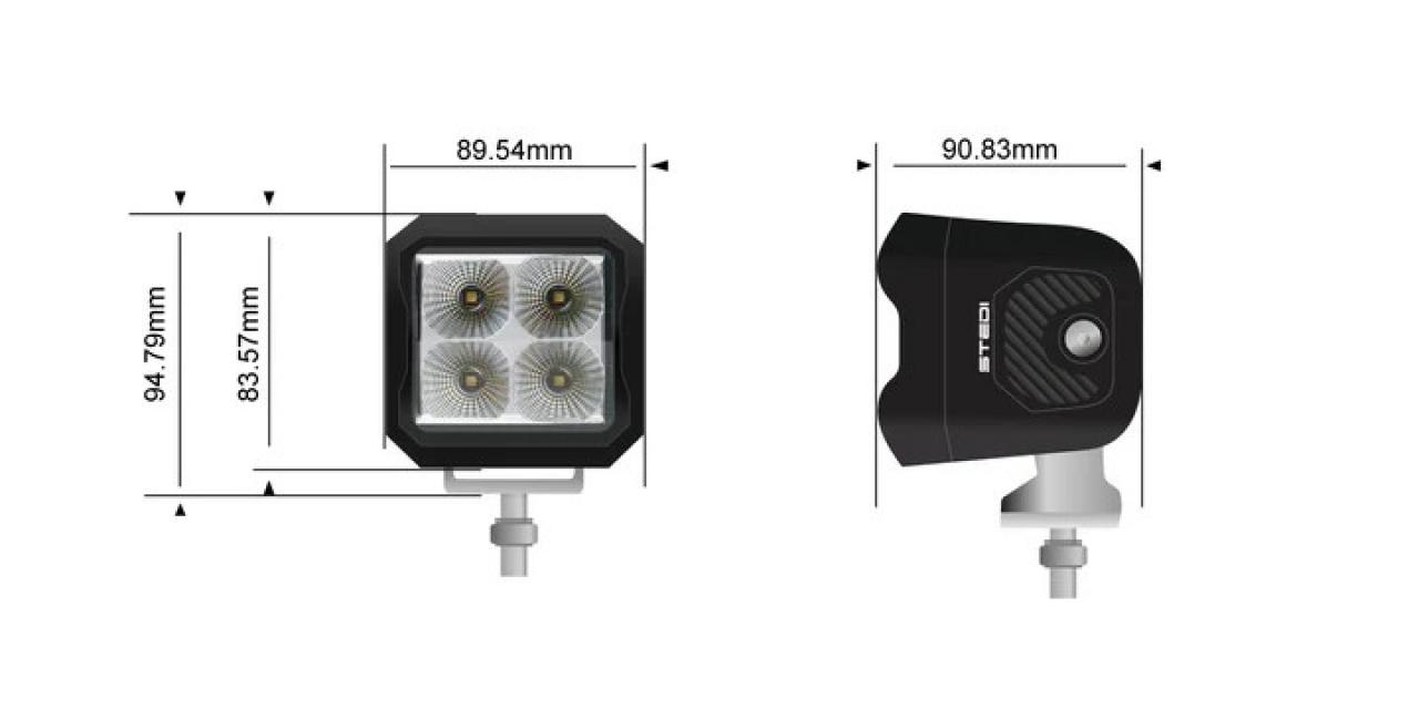 STEDI G4 Black FLOOD Work LED